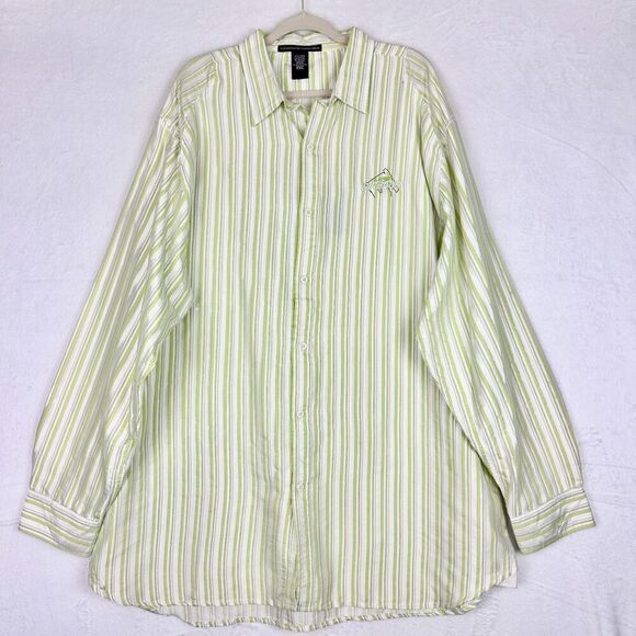 Marithe Francois Girbaud Vintage Stripe Long Sleeve Button Up Shirt Size XXl NWT - Picture 1 of 10